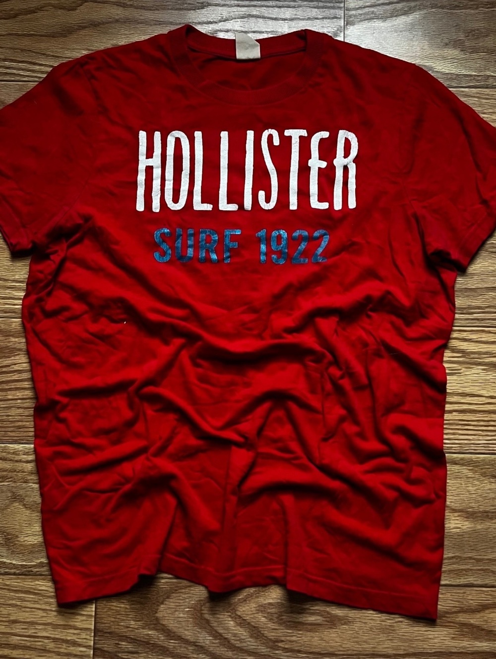 vintage y2k hollister surf tee streetwear skater grunge red t-shirt large